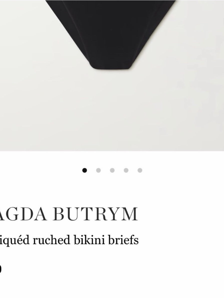 Magda Butrym High-Waisted Bikini Slip With Flower Clip 2026 $650 Size 36 — image 2 of 4